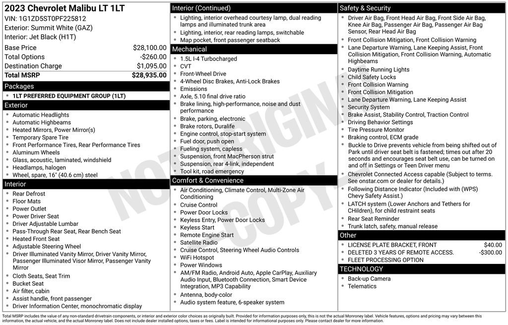 Used 2023 Chevrolet Malibu LT image 14