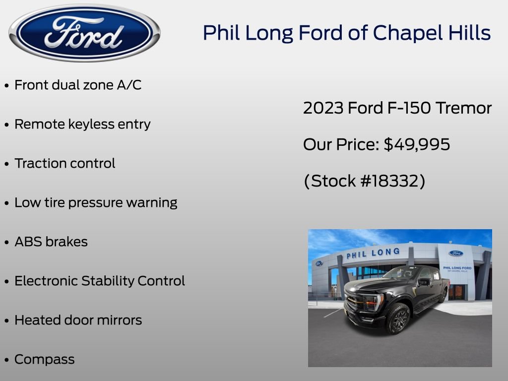 Certified 2023 Ford F150 Tremor w/ Equipment Group 402A High AWD/4WD image 39