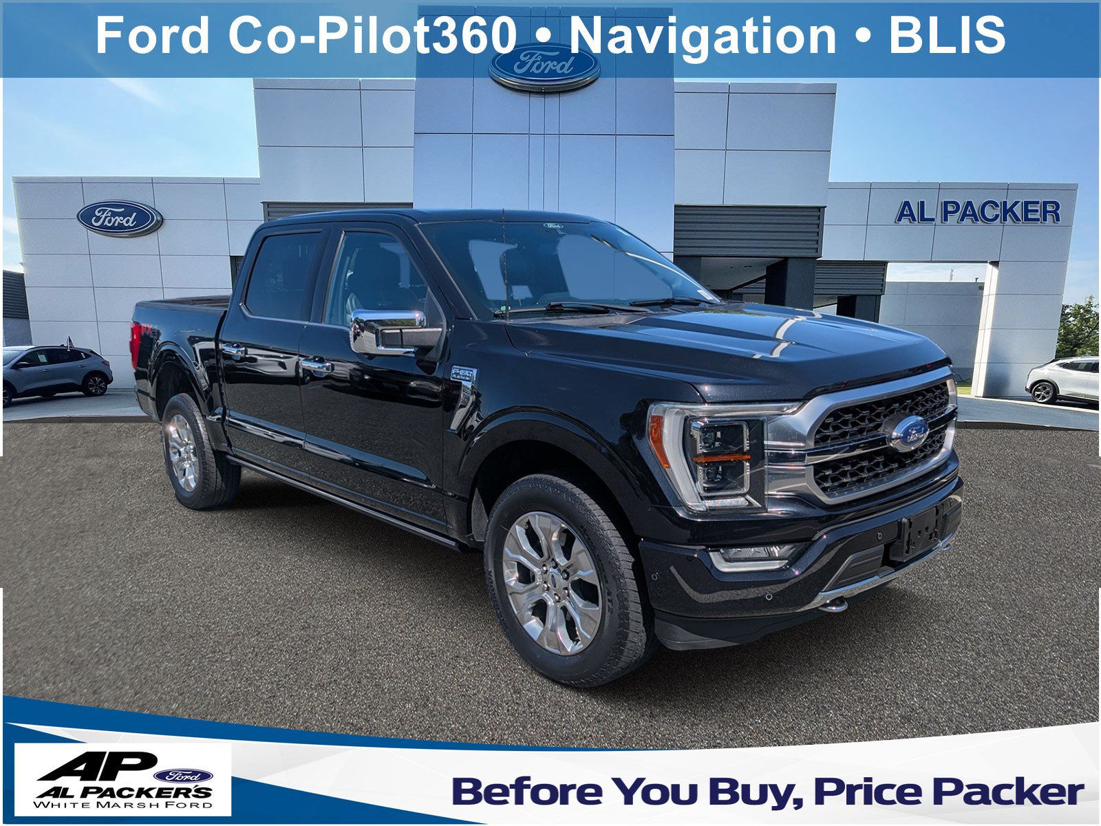 Certified 2021 Ford F150 Platinum w/ Equipment Group 701A High AWD/4WD image 1