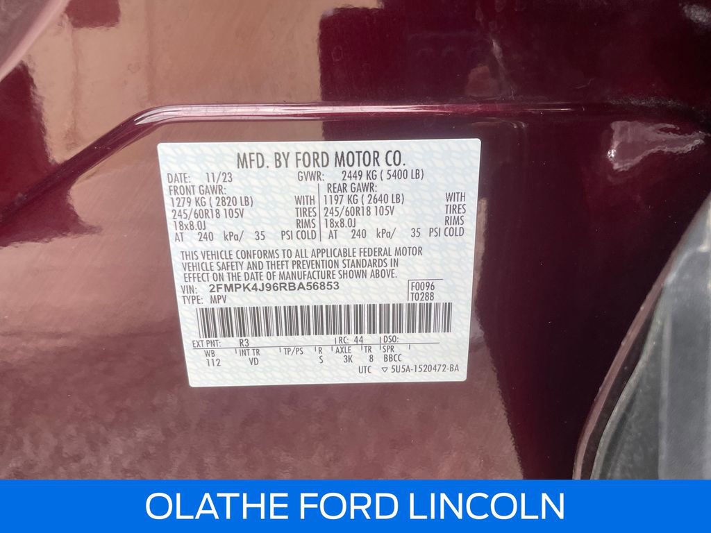 Certified 2024 Ford Edge SEL w/ Convenience Package AWD/4WD image 16