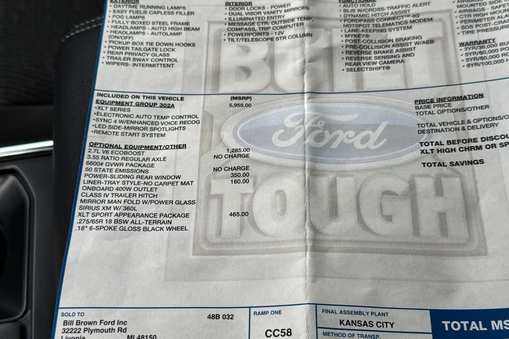 Certified 2023 Ford F150 XLT w/ Equipment Group 302A High image 38