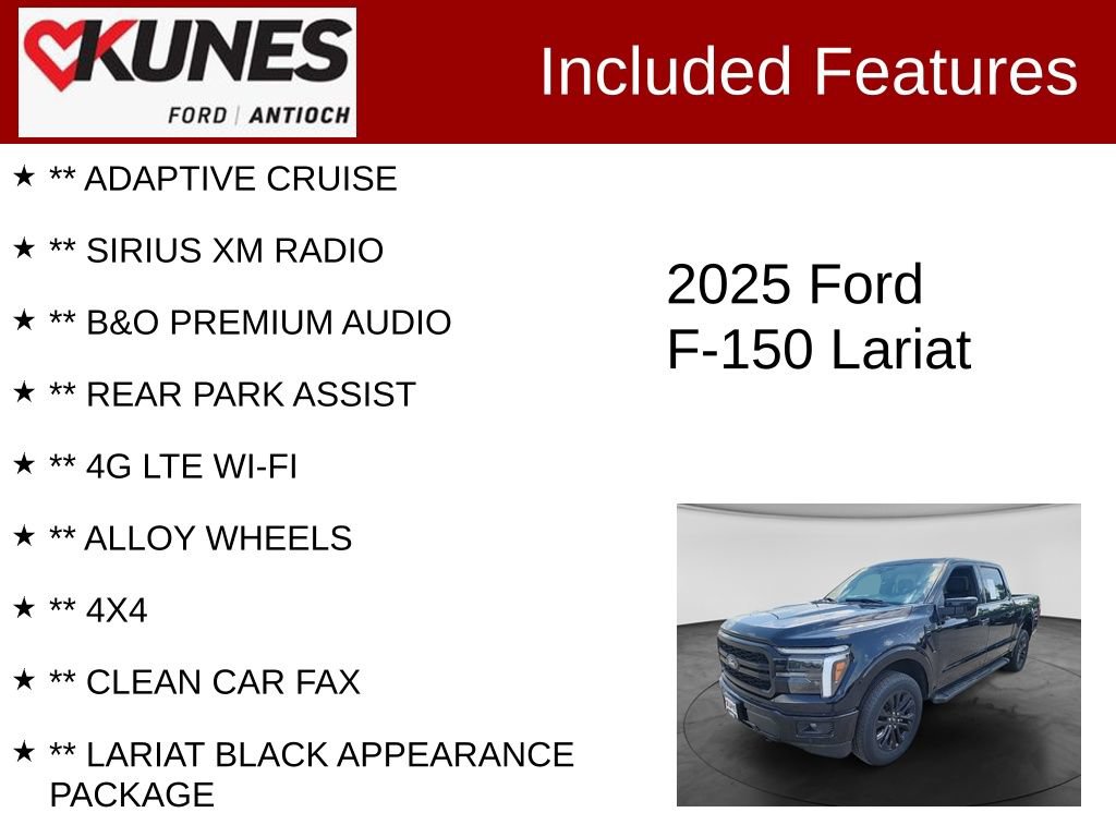 Certified 2025 Ford F150 Lariat AWD/4WD image 4