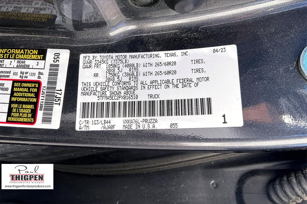 Used 2023 Toyota Tundra 1794 Edition image 35