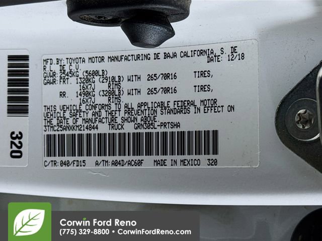 Used 2019 Toyota Tacoma TRD Off-Road w/ Technology Package image 30