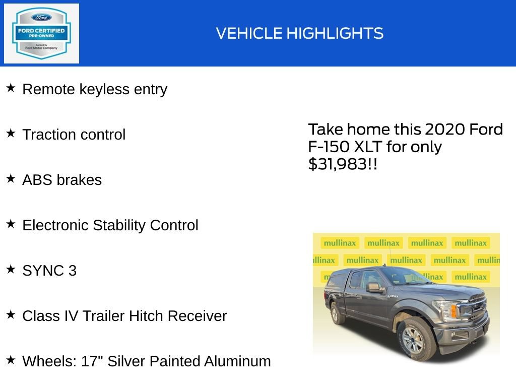 Certified 2020 Ford F150 XLT AWD/4WD image 18