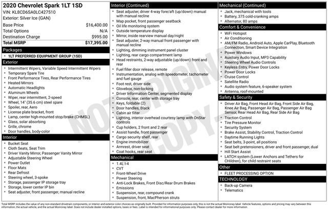 Used 2020 Chevrolet Spark LT image 33