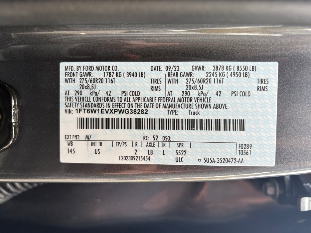 Certified 2023 Ford F150 Lightning XLT w/ Equipment Group 312A High AWD/4WD image 25