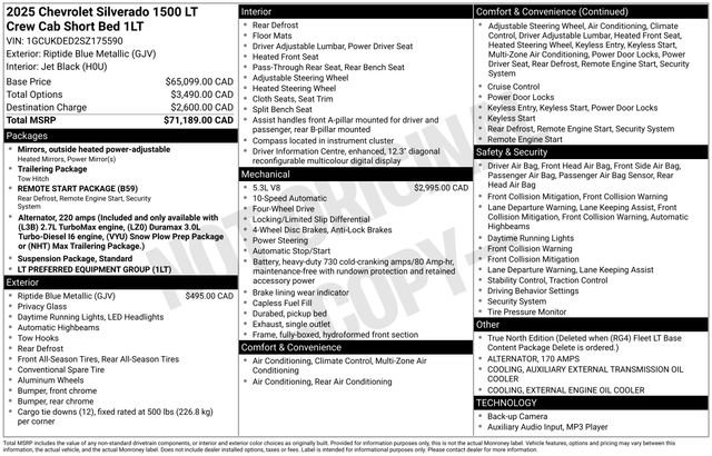 Used 2025 Chevrolet Silverado 1500 LT AWD/4WD image 27