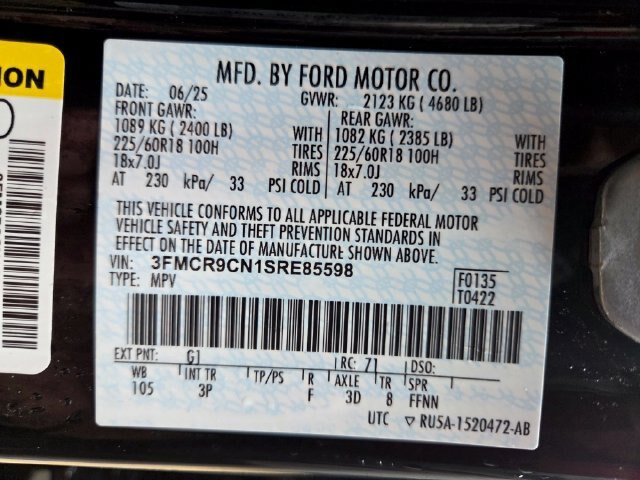 Certified 2025 Ford Bronco Sport Outer Banks w/ Outer Banks Tech Package+ AWD/4WD image 25