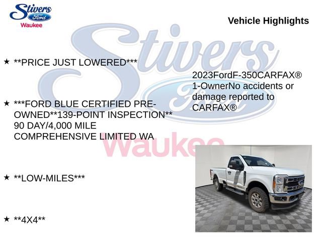 Certified 2023 Ford F350 XLT w/ Snow Plow Prep Package AWD/4WD image 9
