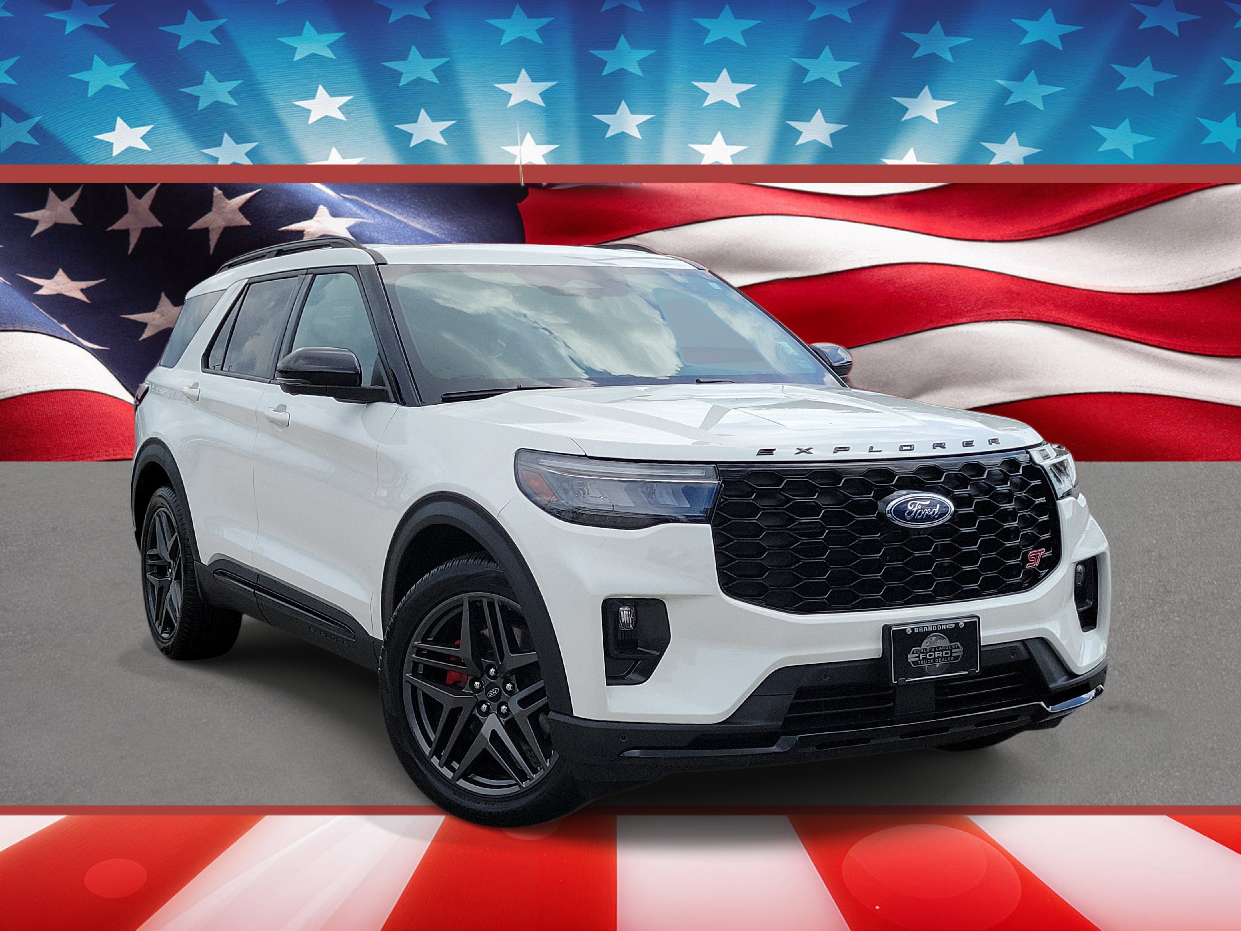Certified 2025 Ford Explorer ST w/ Sun And Sound Package RWD image 1