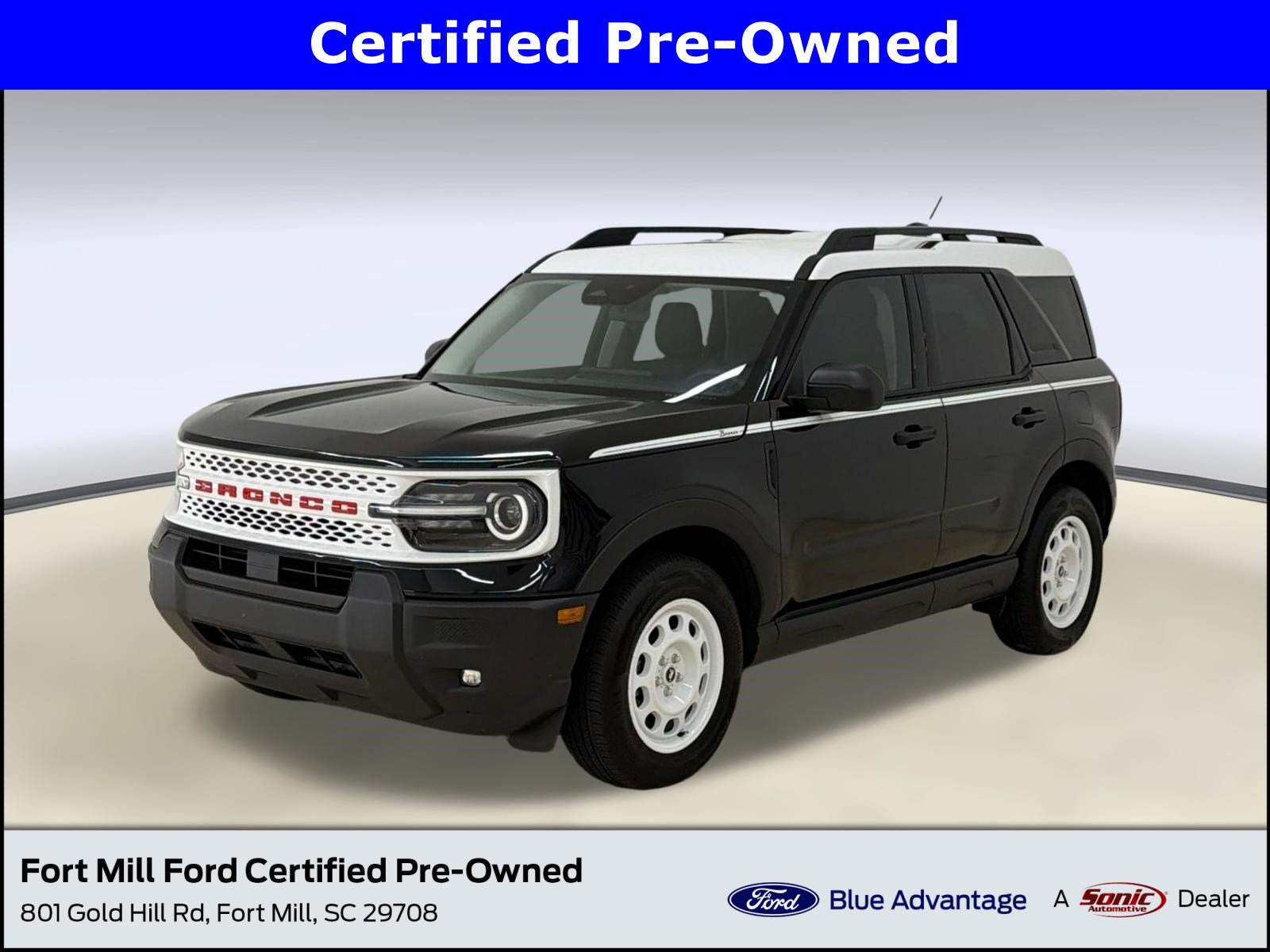 Certified 2025 Ford Bronco Sport Heritage w/ Convenience Package AWD/4WD image 1