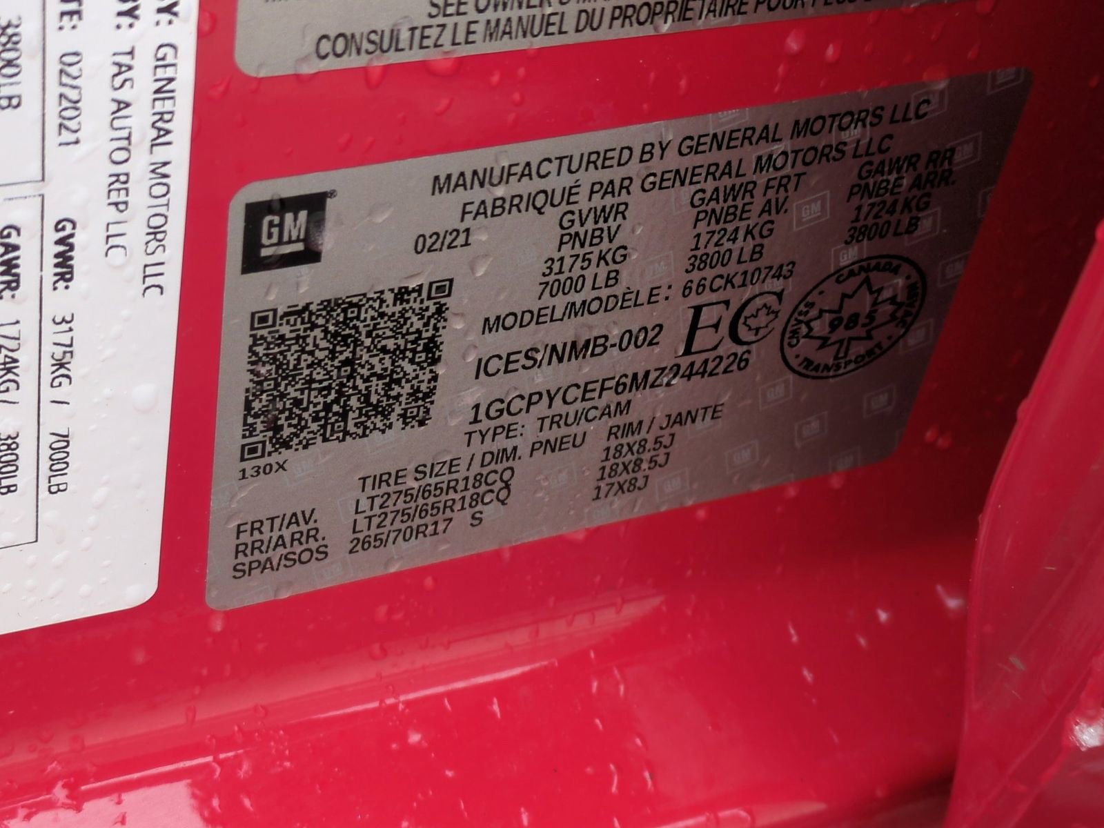 Used 2021 Chevrolet Silverado 1500 Custom Trail Boss image 37