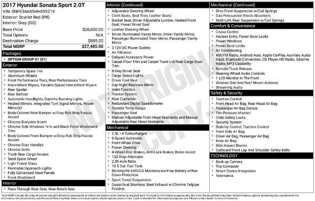 Used 2017 Hyundai Sonata Sport 2.0T image 5