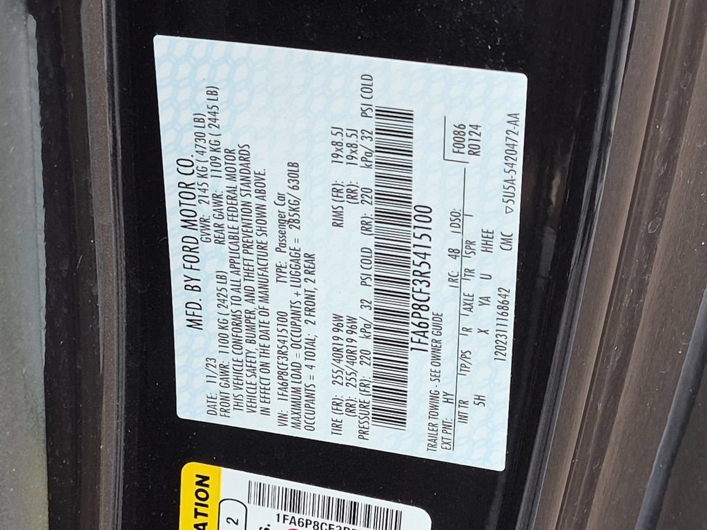 Certified 2024 Ford Mustang GT Premium RWD image 23