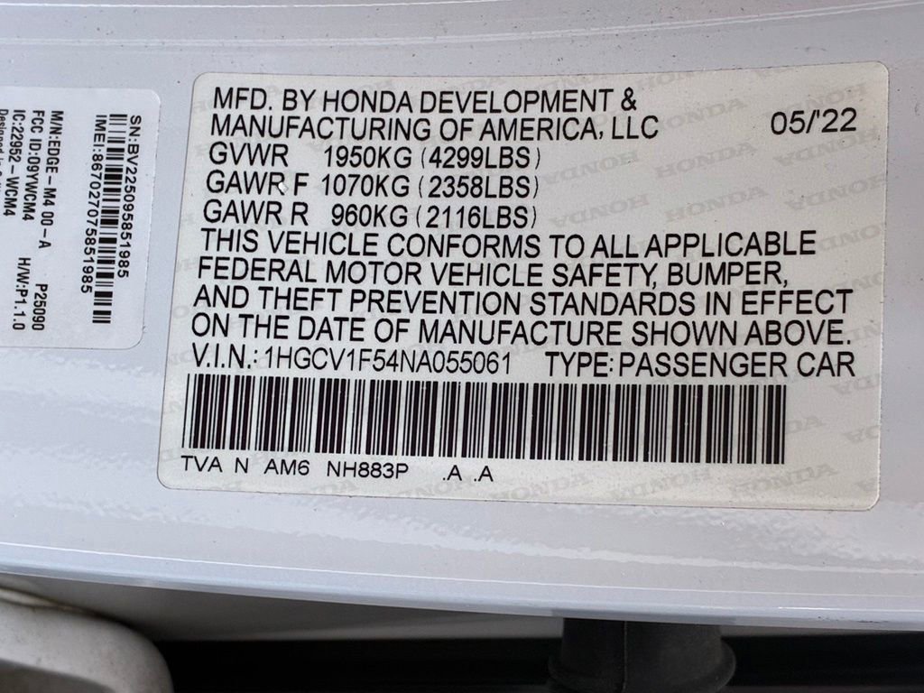 Used 2022 Honda Accord EX-L image 62