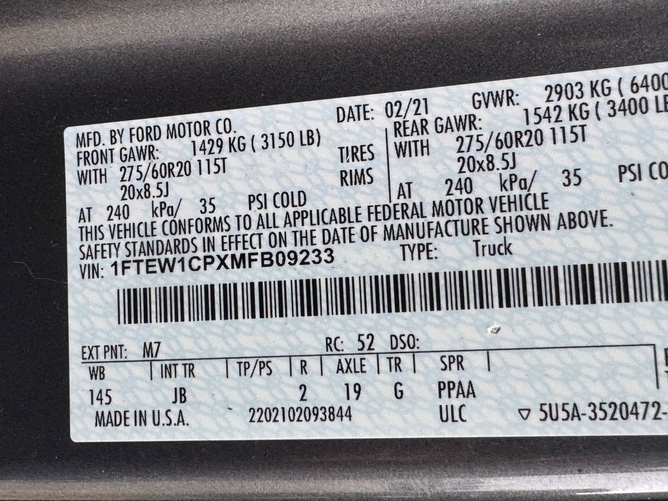 Certified 2021 Ford F150 XL w/ STX Appearance Package RWD image 33