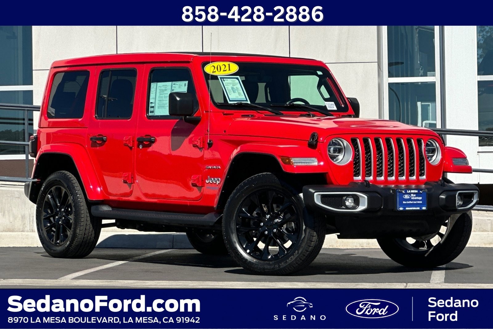 Used 2021 Jeep Wrangler Unlimited Sahara
