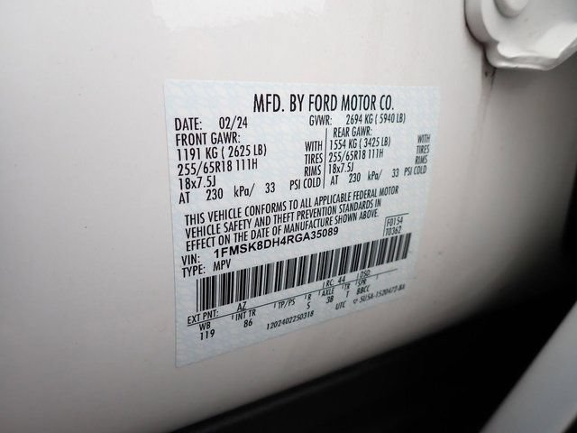 Certified 2024 Ford Explorer XLT w/ Class IV Trailer Tow Package AWD/4WD image 23