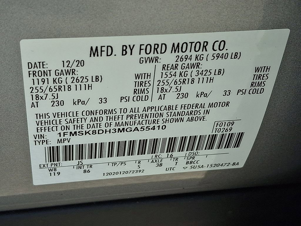 Certified 2021 Ford Explorer XLT AWD/4WD image 27