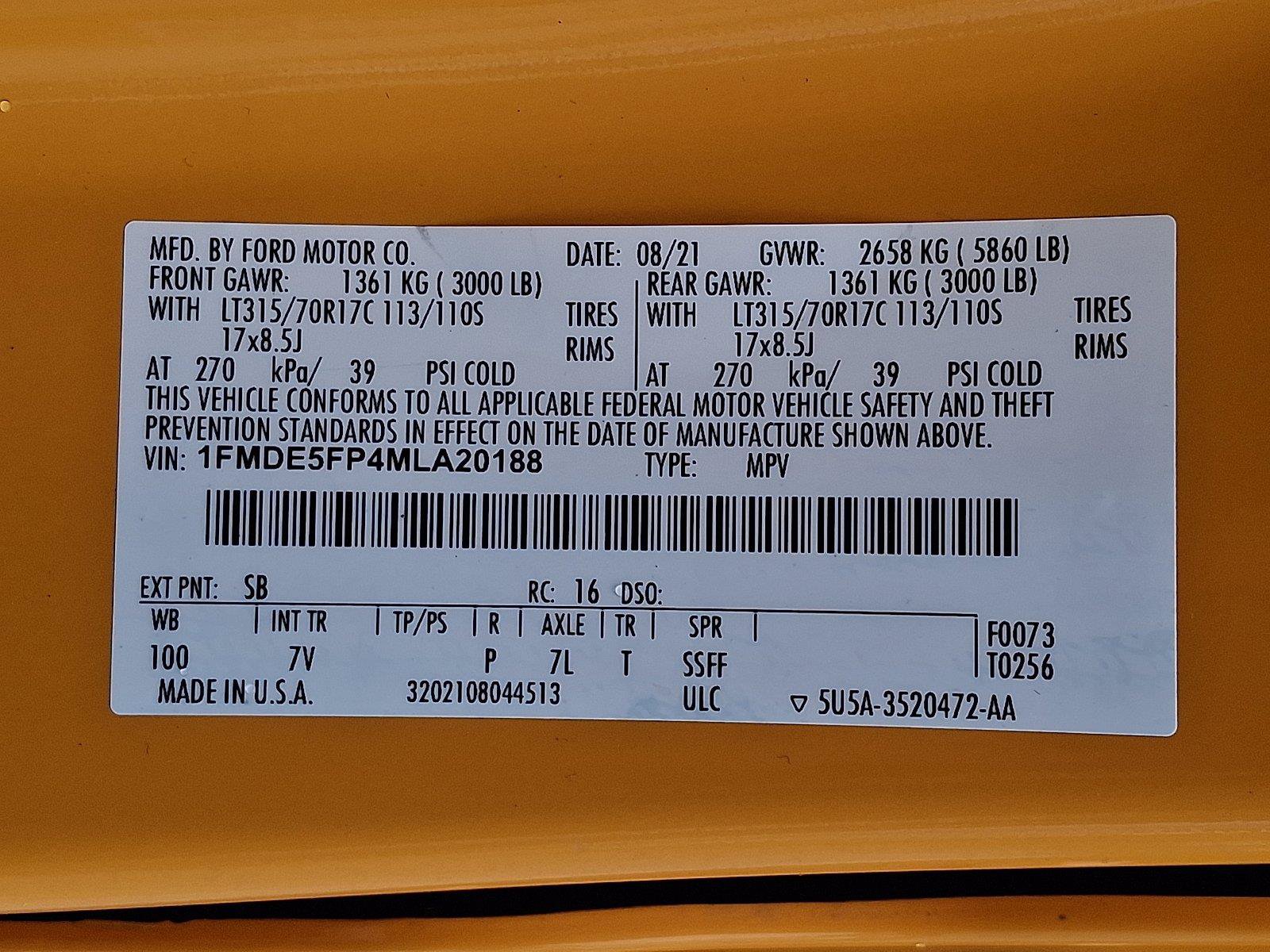 Certified 2021 Ford Bronco First Edition AWD/4WD image 29