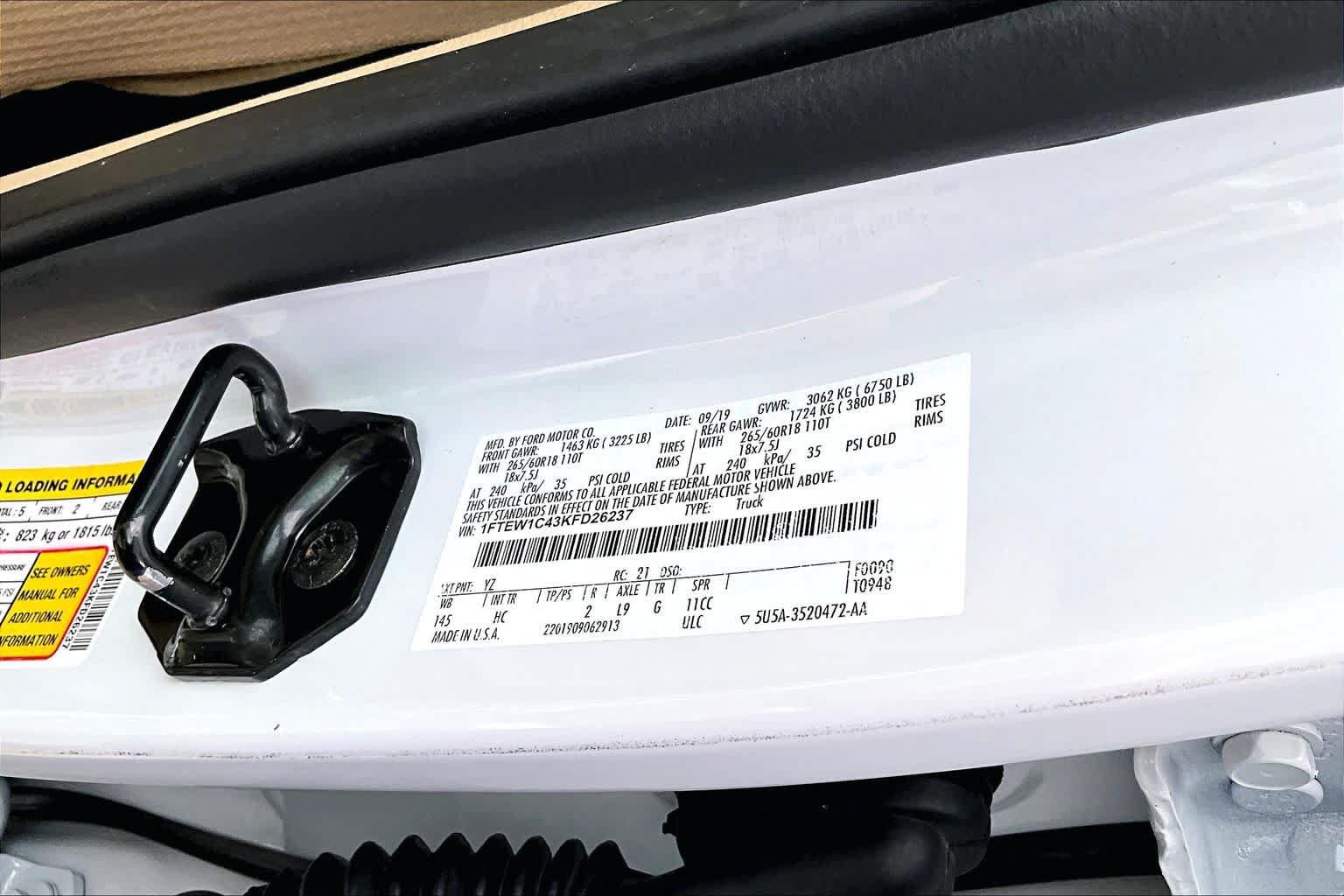 Certified 2019 Ford F150 Lariat RWD image 34