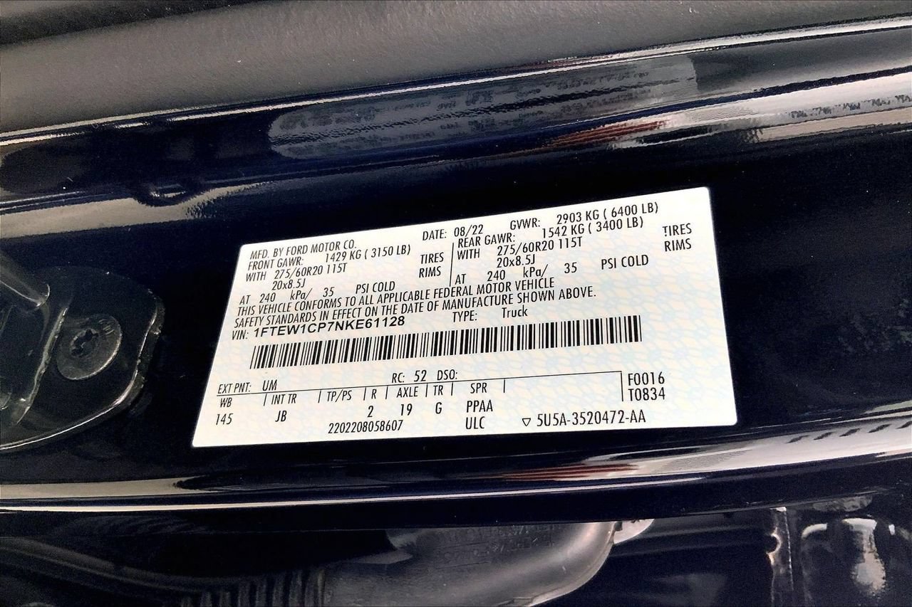 Certified 2022 Ford F150 XL w/ STX Appearance Package RWD image 33