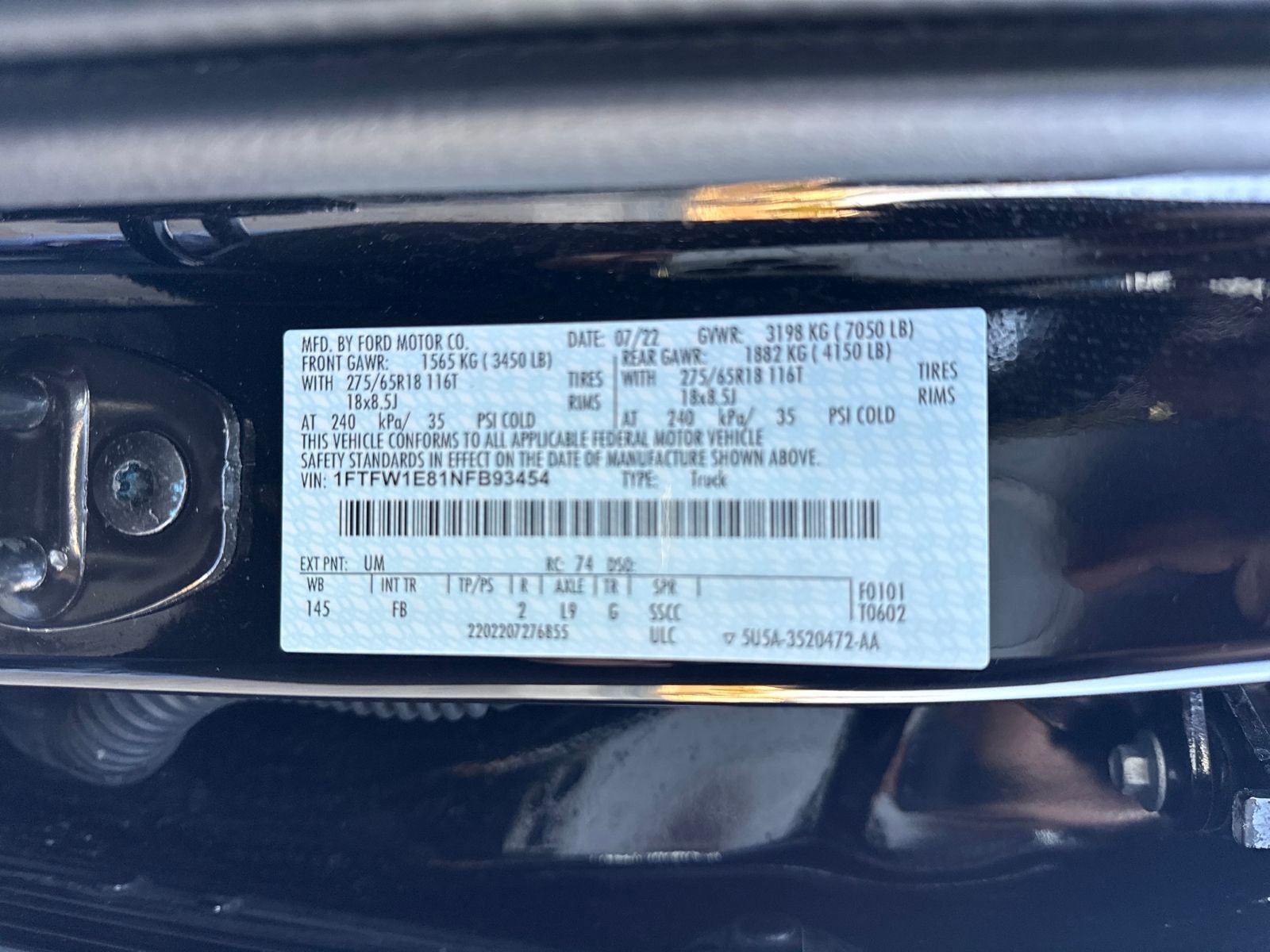 Certified 2022 Ford F150 XLT w/ Equipment Group 302A High image 30