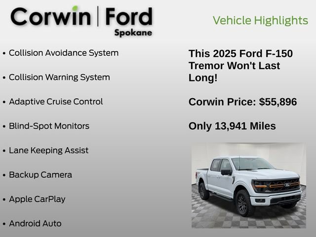 Certified 2025 Ford F150 Tremor w/ Tow/Haul Package image 12