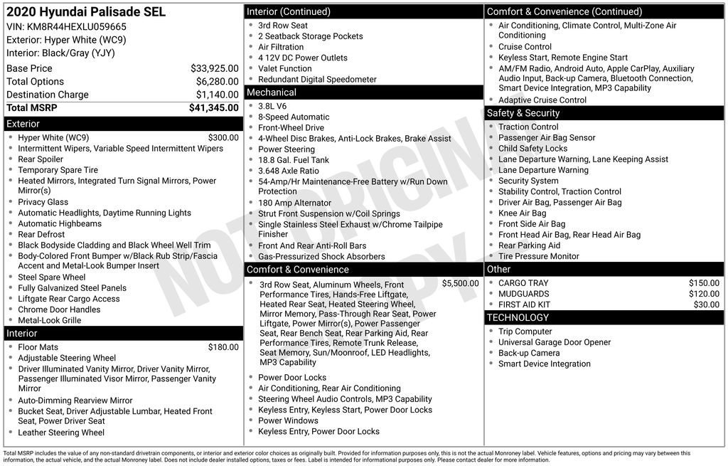 Used 2020 Hyundai Palisade SEL FWD image 34