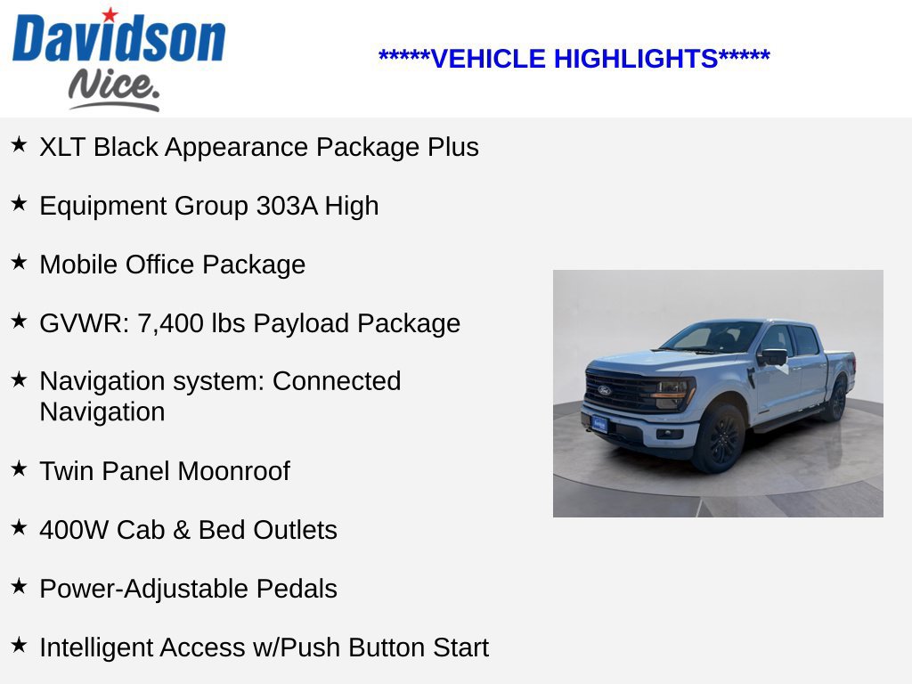 Certified 2024 Ford F150 XLT w/ Equipment Group 303A High AWD/4WD image 4