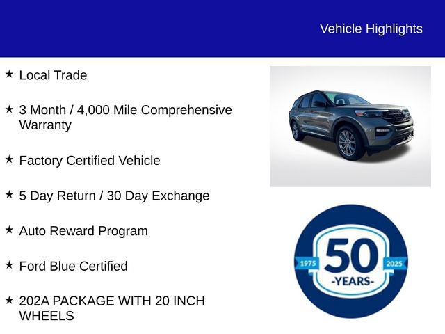 Certified 2020 Ford Explorer XLT w/ Equipment Group 202A AWD/4WD image 5