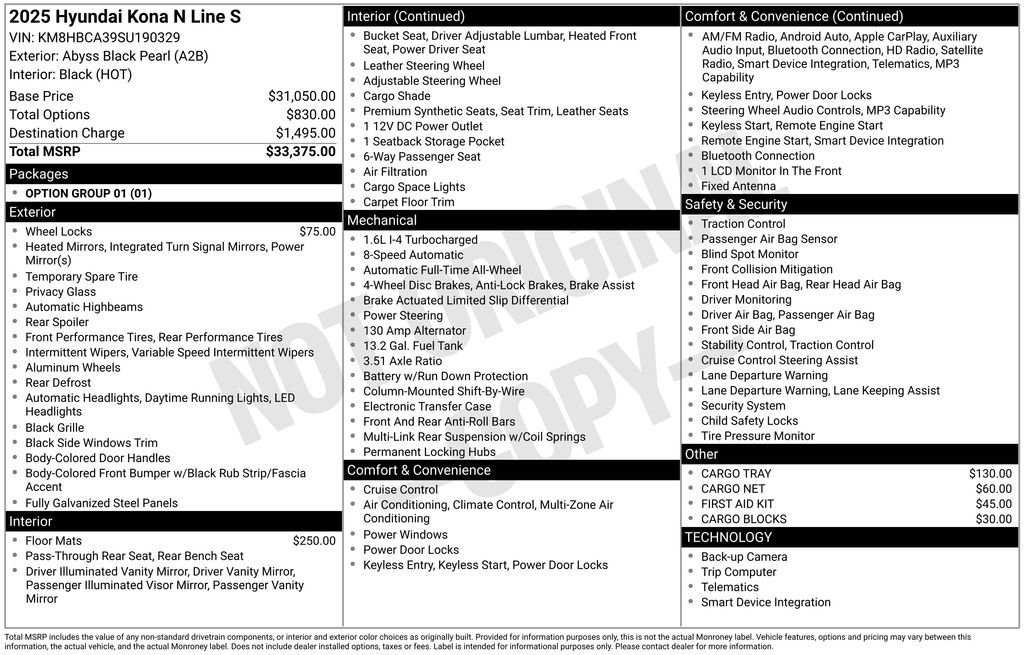 Used 2025 Hyundai Kona N Line S AWD/4WD image 44