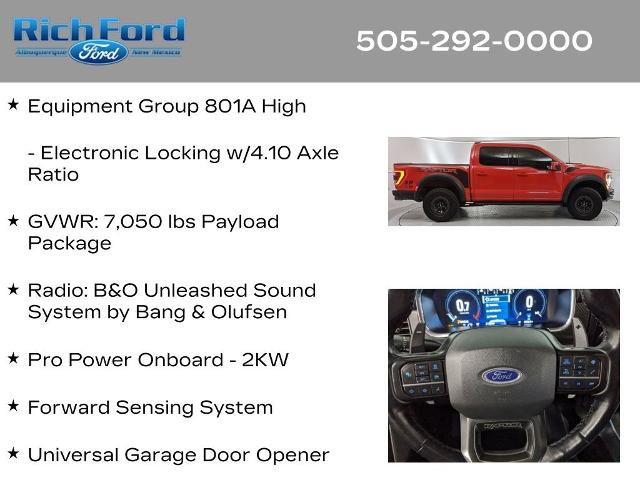 Certified 2021 Ford F150 Raptor w/ Equipment Group 801A High image 30