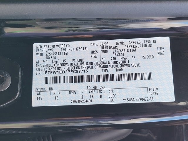 Certified 2023 Ford F150 XLT w/ Equipment Group 302A High image 17