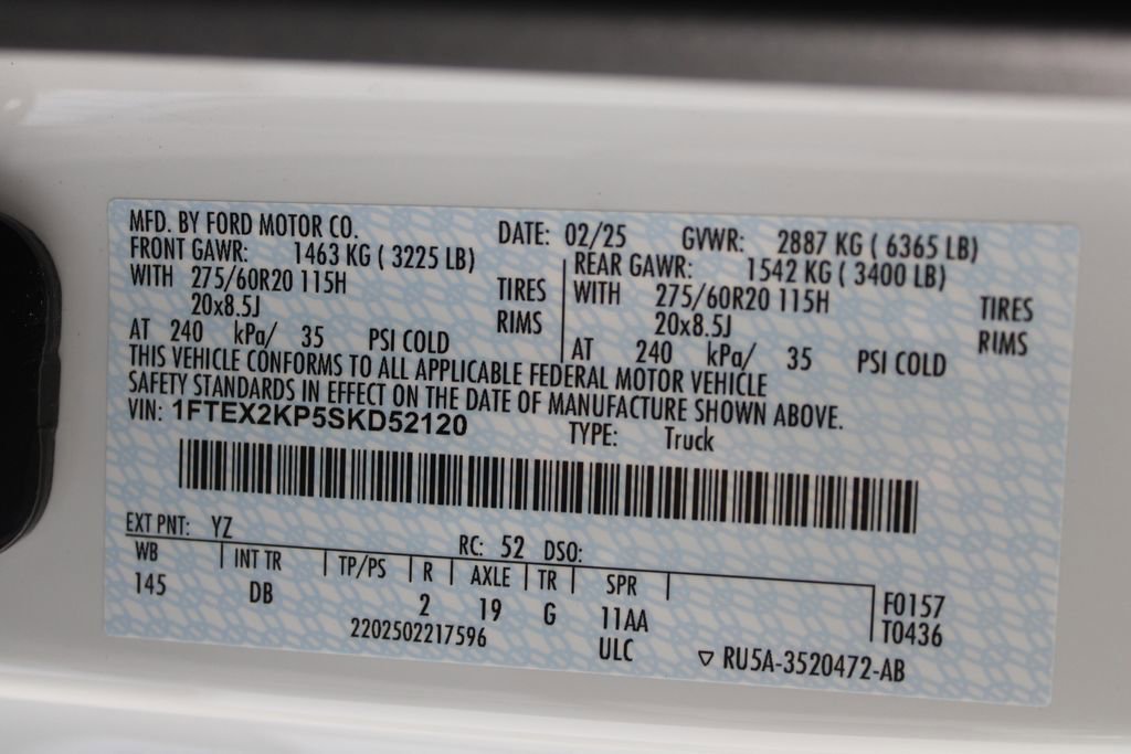 Certified 2025 Ford F150 STX w/ Equipment Group 200A image 23