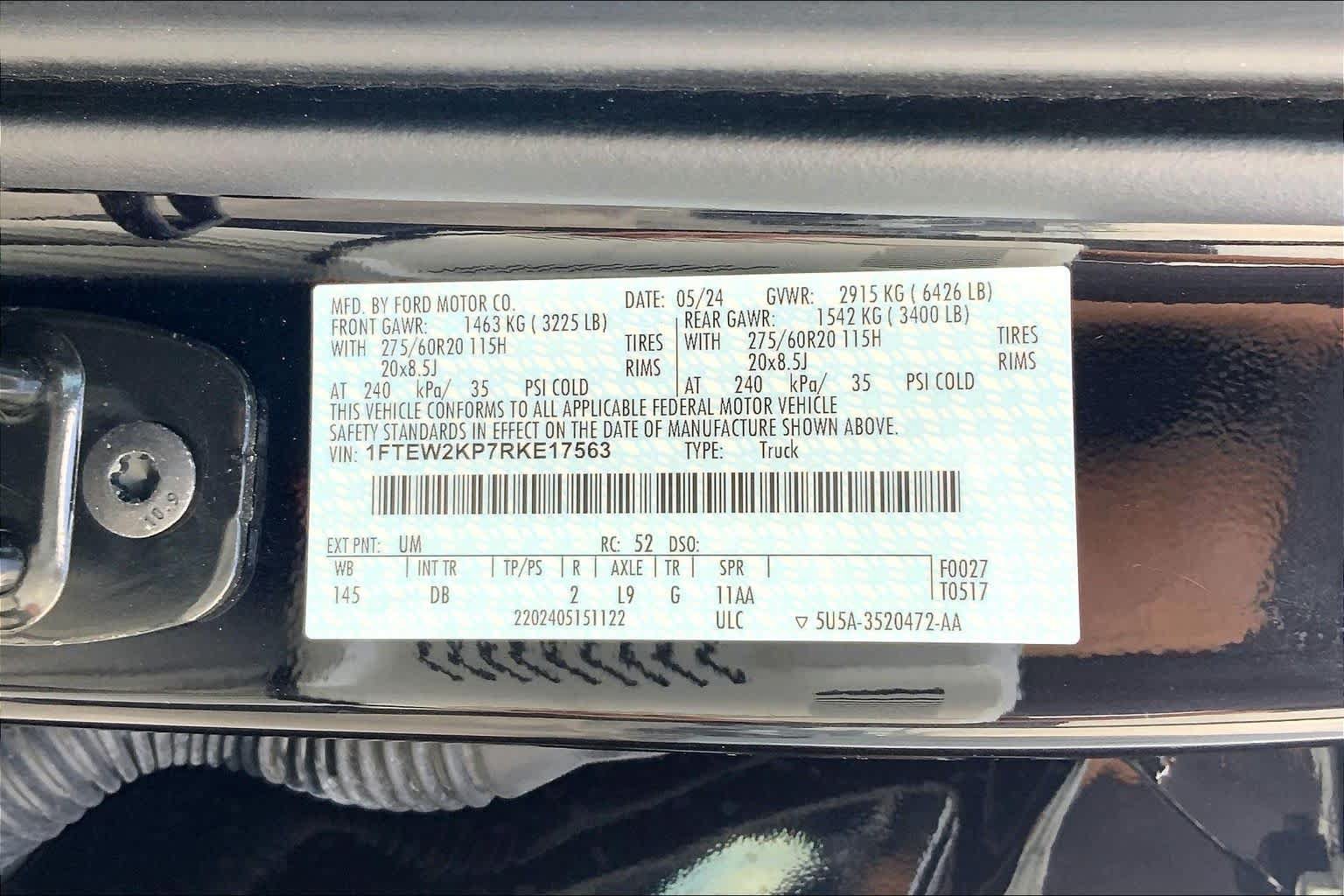 Certified 2024 Ford F150 STX w/ STX Black Appearance Package RWD image 37