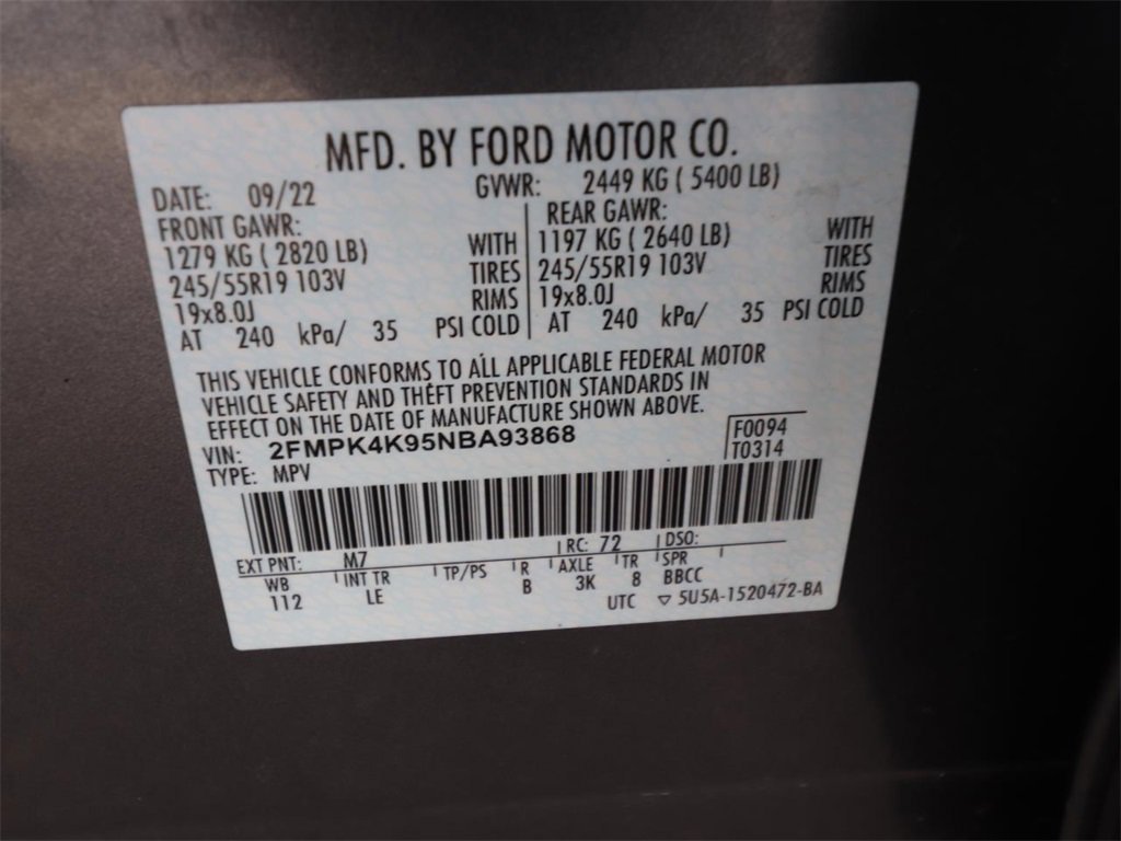 Certified 2022 Ford Edge Titanium image 22