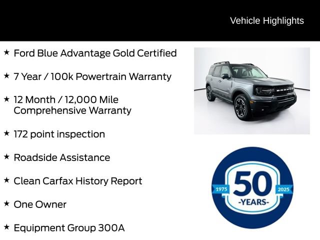 Certified 2025 Ford Bronco Sport Outer Banks w/ Outer Banks Tech Package+ AWD/4WD image 6