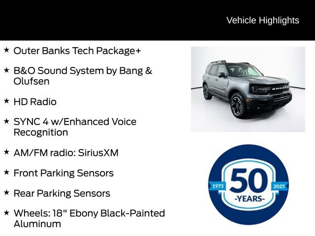 Certified 2025 Ford Bronco Sport Outer Banks w/ Outer Banks Tech Package+ AWD/4WD image 11