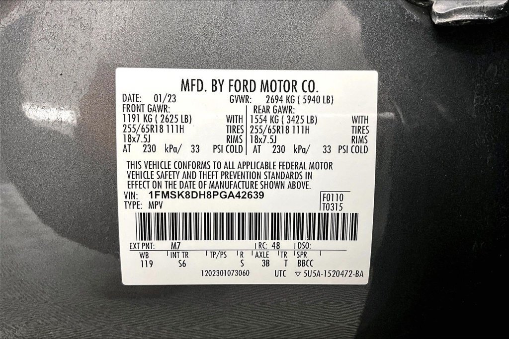 Certified 2023 Ford Explorer XLT w/ Equipment Group 202A AWD/4WD image 36