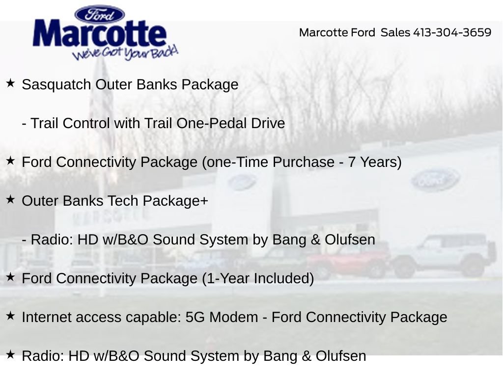 Certified 2026 Ford Bronco Sport Outer Banks w/ Sasquatch Outer Banks Package AWD/4WD image 18