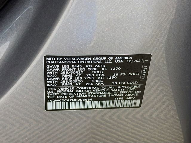 Used 2022 Volkswagen Atlas Cross Sport SE FWD image 36