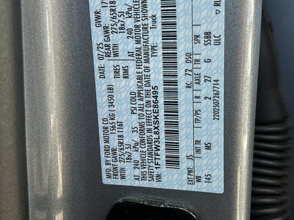 Certified 2025 Ford F150 XLT w/ Equipment Group 301A Standard AWD/4WD image 27