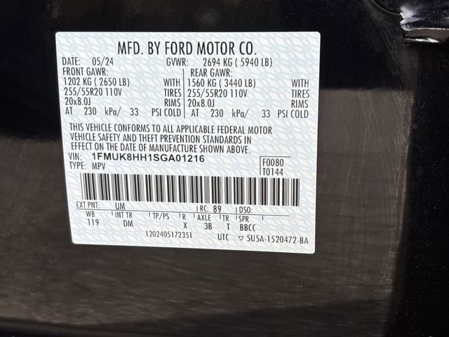 Certified 2025 Ford Explorer Platinum w/ LUX Leather Package AWD/4WD image 28
