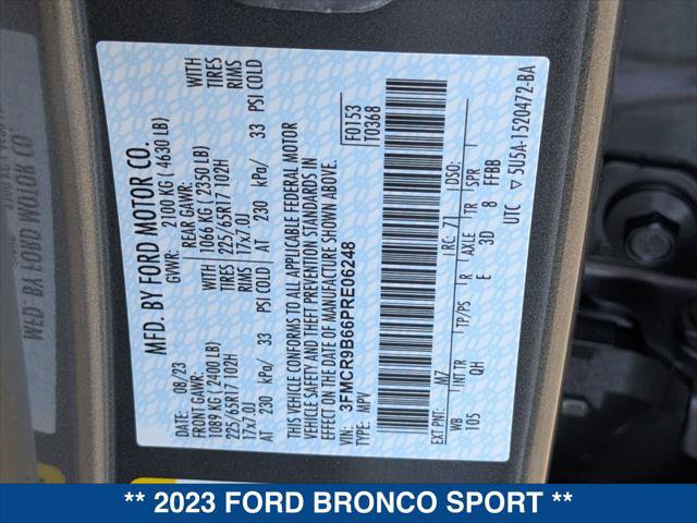 Certified 2023 Ford Bronco Sport Big Bend w/ Convenience Package image 23