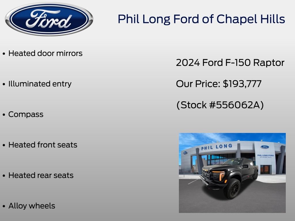 Certified 2024 Ford F150 Raptor w/ Equipment Group 803A Raptor R AWD/4WD image 43
