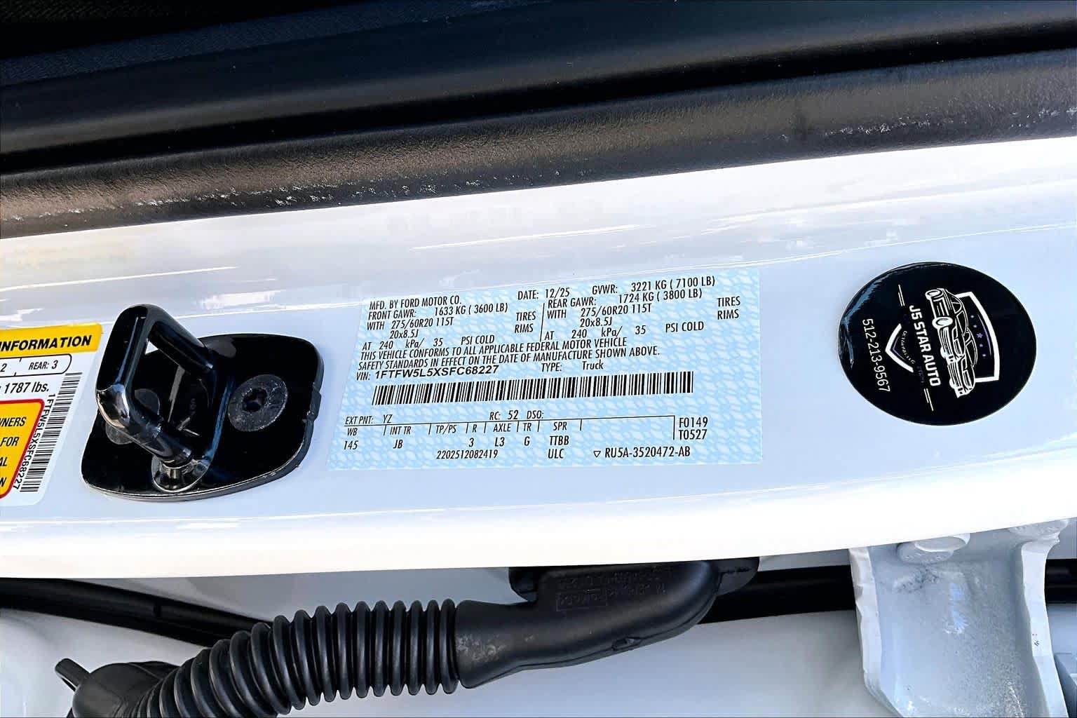 Certified 2025 Ford F150 Lariat w/ Equipment Group 501A Mid AWD/4WD image 38