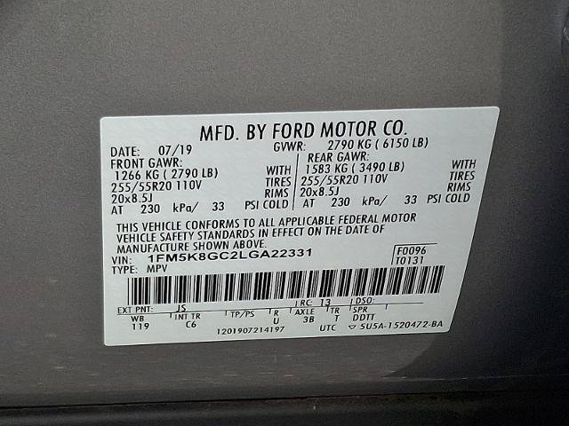 Certified 2020 Ford Explorer ST w/ Premium Technology Package AWD/4WD image 27