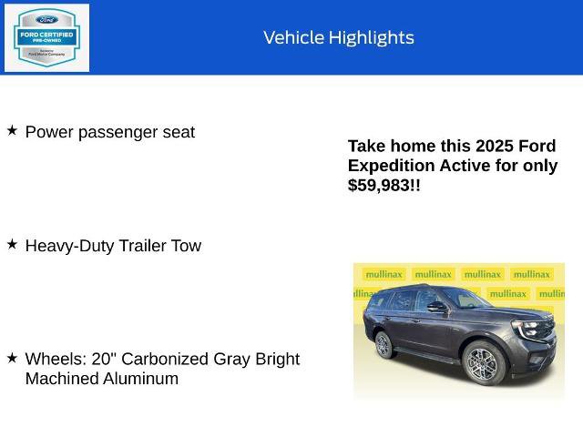 Certified 2025 Ford Expedition Active image 19
